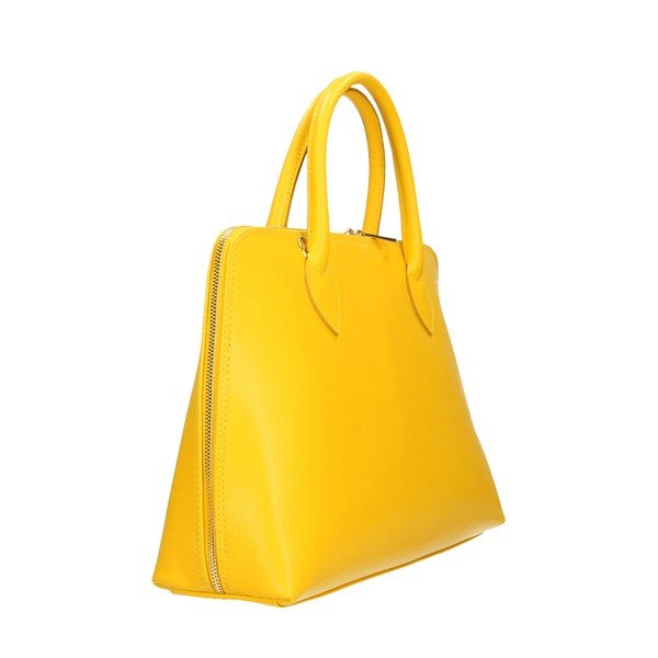 Rumena usnjena torbica Chicca Borse Arancio-image-1