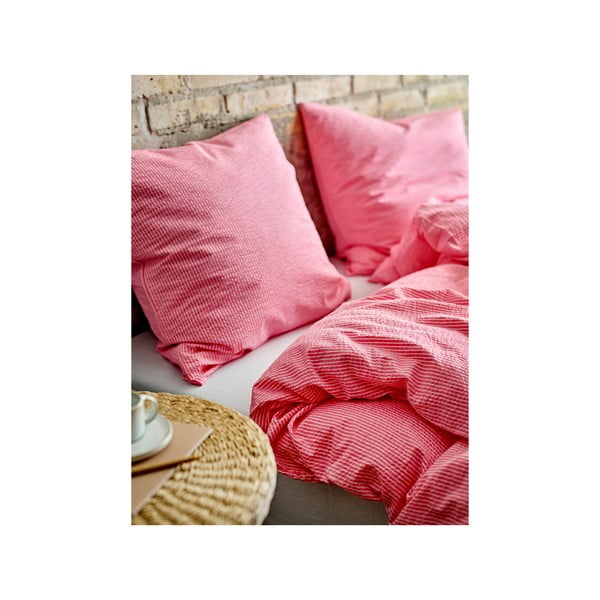 Rožnata enojna bombažna posteljnina 140x200 cm Cheerful – Södahl-image-1