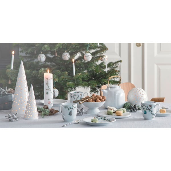 Bel porcelanast krožnik z božičnim motivom ø 22 cm Hammershøi Christmas – Kähler Design-image-3