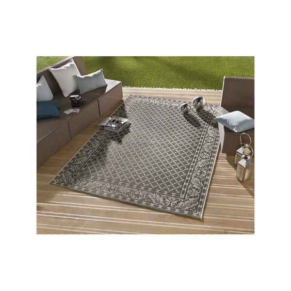 Sivo-krem zunanja preproga NORTHRUGS Royal, 160 x 230 cm-image-4