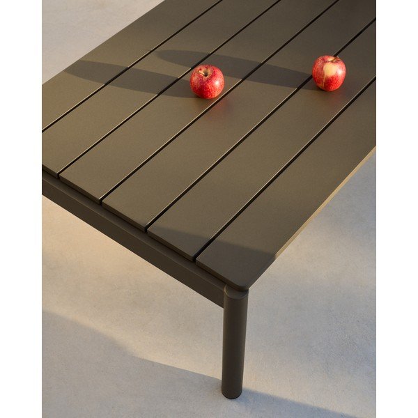 Kovinska vrtna klubska mizica 63x149 cm Sorells – Kave Home-image-2