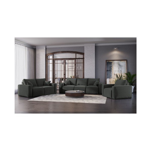 Temno siva zofa Cosmopolitan Design Miami, 180 cm-image-4
