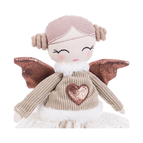 Tekstilna božična figurica (višina 42 cm) Angel Girl – Casa Selección-image-1
