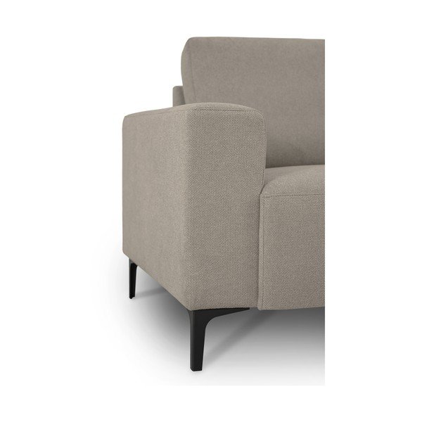 Svetlo rjava kotna sedežna garnitura iz šenilje (desni kot/z ležalnikom) Fabian – Scandic-image-4