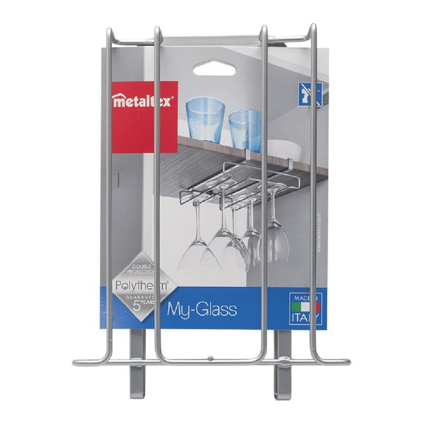 Držalo za 8 kozarcev Metaltex Glass, dolžina 20 cm-image-3