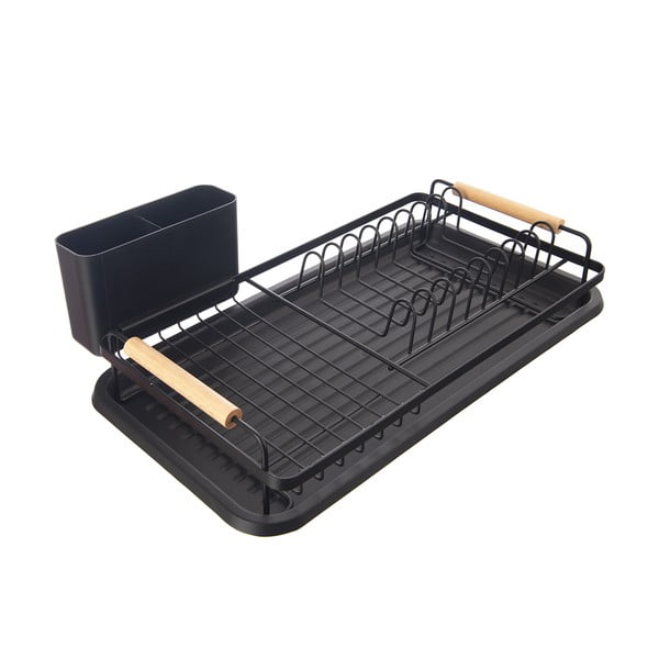 Črn kovinski odcejalnik posode 43x23,5 cm Radka – Orion-image-2