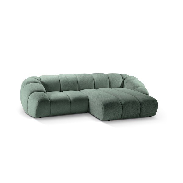 Svetlo zelena kotna sedežna garnitura (desni kot) Diana – Micadoni -image-2