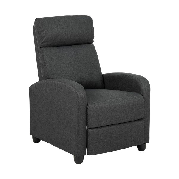 Antracitno siv fotelj za sprostitev Siom – Actona