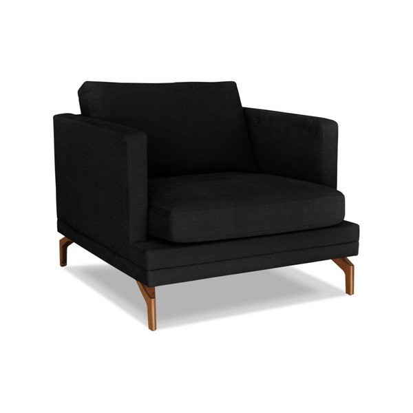 Črni fotelj Windsor & Co. Zofe Jupiter-image-1