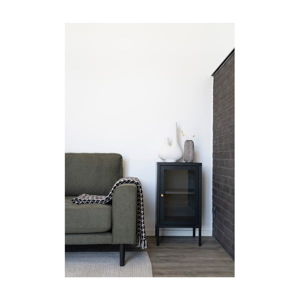 Črna kovinska vitrina 38x70 cm Dalby – House Nordic-image-4