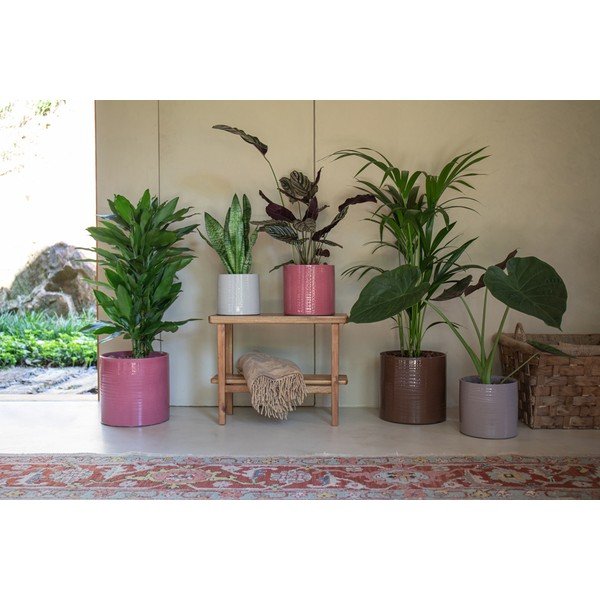 Keramičen ročno poslikan okrasni cvetlični lonec ø 25 cm Fortuna – Artevasi-image-1