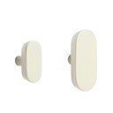 Kremno beli stenski obešalniki v kompletu 2 ks iz masivne bukve Arely – Kave Home