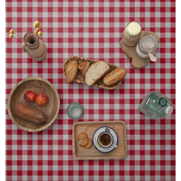 Namizni prt Really Nice Things Red Vichy, 140 x 140 cm-image-2