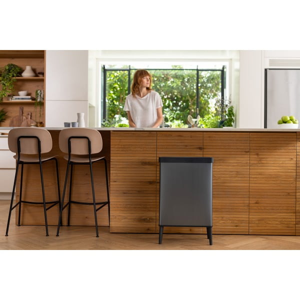 Siv koš za smeti na dotik iz reciklirane plastike 54 l Verto High – Curver-image-4