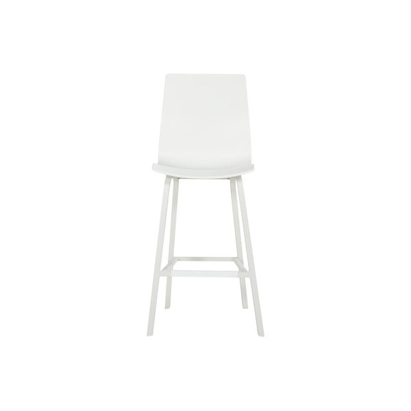 Beli plastični vrtni barski stoli v kompletu 2 ks Sophie Wave – Hartman