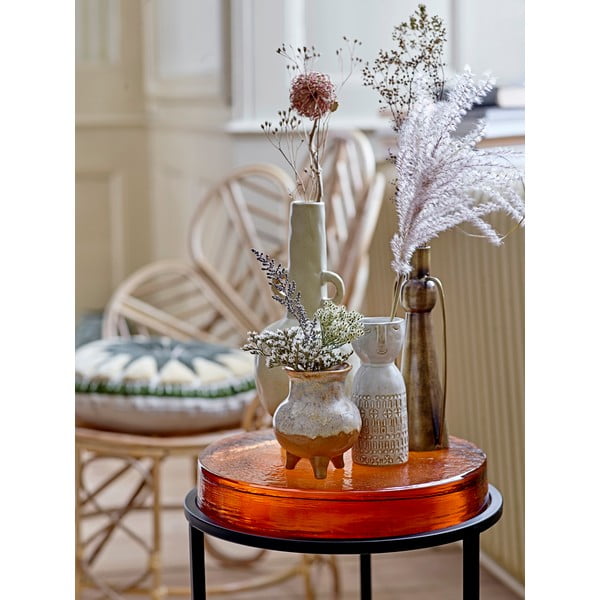 Bela keramična vaza Bloomingville Geometric-image-2