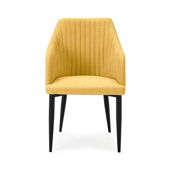 Rumeni oblazinjeni jedilni stoli v kompletu 2 ks Nadi – Marckeric-image-2