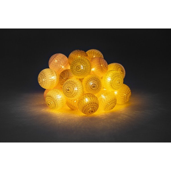 Svetlobna veriga z bež in roza LED žarnicami LED LUKKA, 30 lučk-image-2