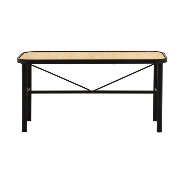 Črna/v naravni barvi klop iz ratana Depok – Premier Housewares-image-4