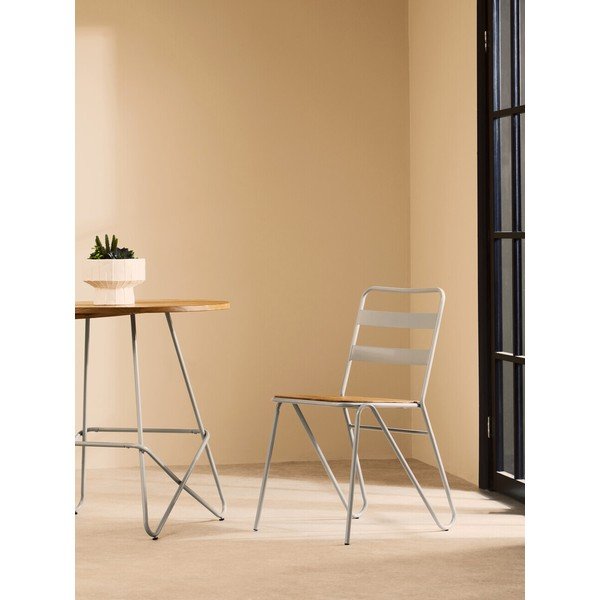 Siv/v naravni barvi jedilni stol iz masivnega bresta District – Premier Housewares-image-3