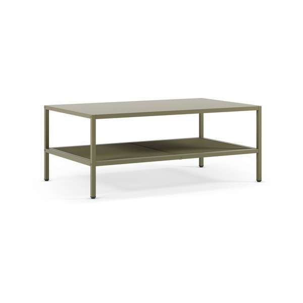 Zelena kovinska klubska mizica 60x100 cm Fayna – Marckeric