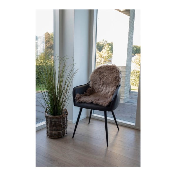 Rjavo sintetično krzno 50x85 cm – House Nordic-image-1