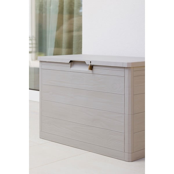 Svetlo siva plastična vrtna škatla za shranjevanje Woodys – Toomax-image-3