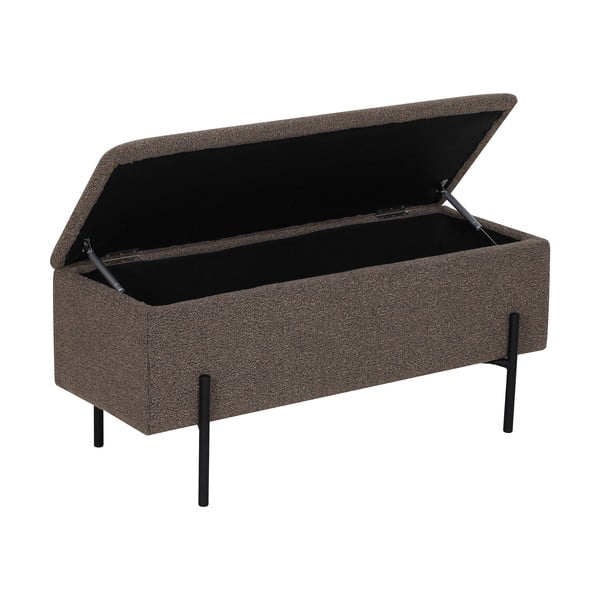 Rjava klop iz tkanine bouclé Watford – House Nordic-image-4