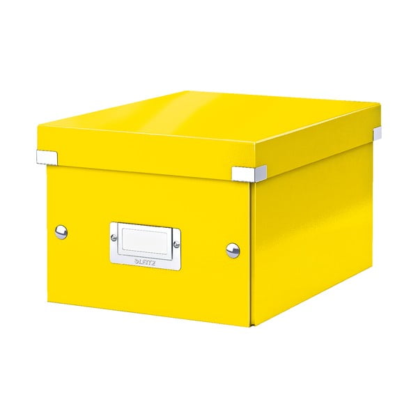 Rumena škatla za shranjevanje Leitz Click&Store, dolžina 28 cm