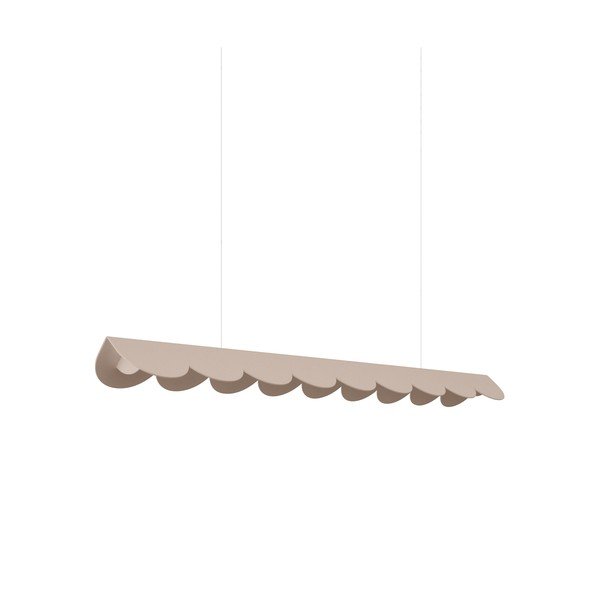 Sivorjava aluminijasta LED viseča svetilka BISCUIT – Thoro