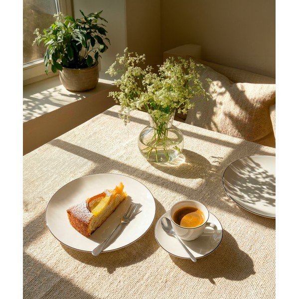 Bela porcelanasta skodelica za espresso 100 ml Decora – Orion-image-1