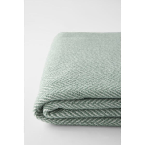 Svetlo zelena pletenina z bombažem Euromant Skyline, 140 x 180 cm-image-1