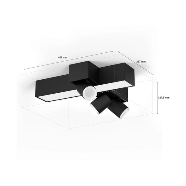 Pametno točkovno svetilo z žarnico GU10 Centris – Philips Hue-image-3
