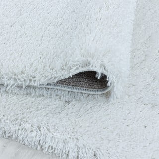Bela okrogla preproga ø 160 cm Fluffy – Ayyildiz Carpets