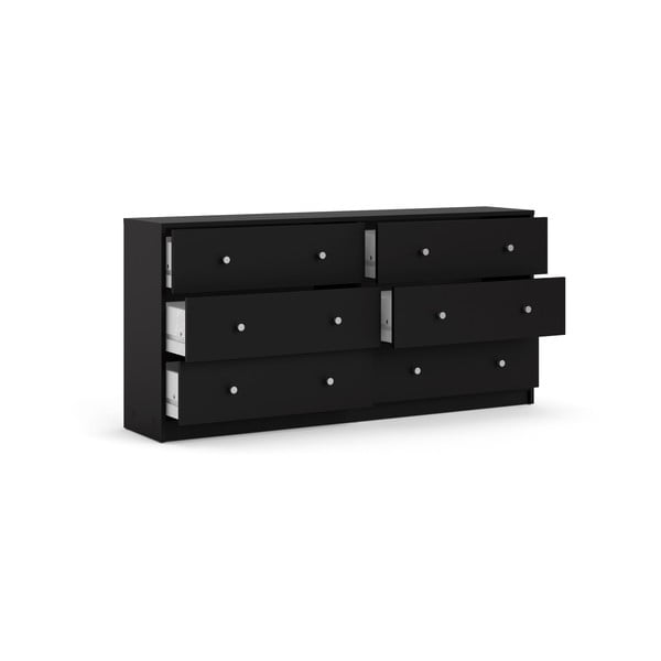 Črna komoda Tvilum May, 143 x 68 cm-image-2