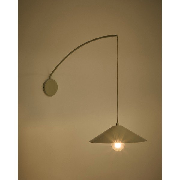 Kremno bela stenska svetilka ø 35 cm Kally – Kave Home-image-2
