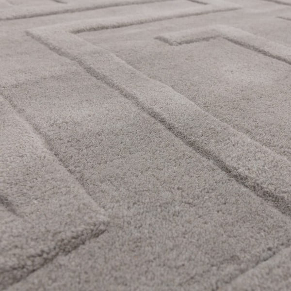 Svetlo siva volnena preproga 160x230 cm Maze – Asiatic Carpets-image-1