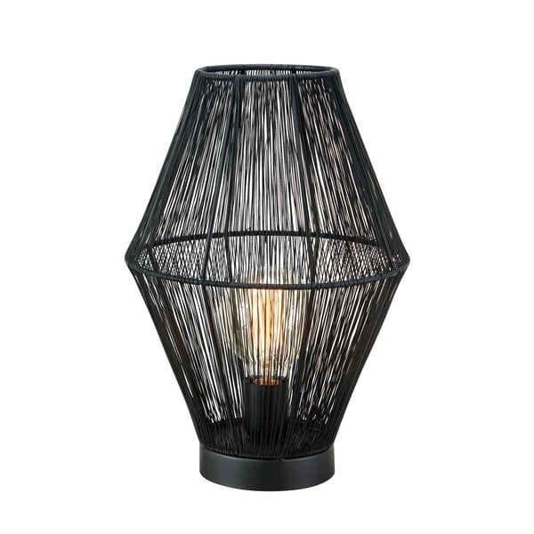 Črna namizna svetilka s kovinskim senčnikom (višina 38 cm) Casa – Markslöjd