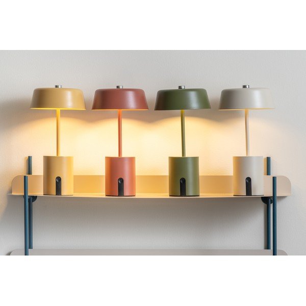 Bež kovinska LED namizna svetilka (višina 22,5 cm) Elemental LED – Leitmotiv-image-1