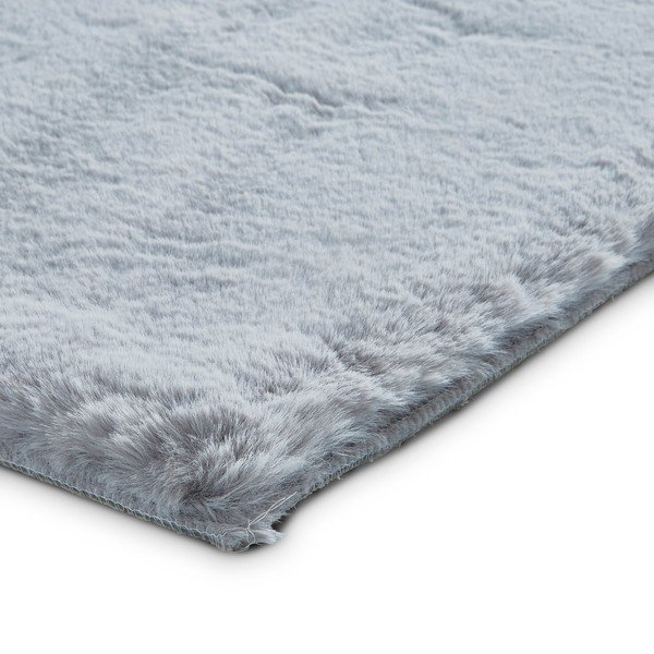Siva preproga Think Rugs Teddy, 80 x 150 cm-image-1