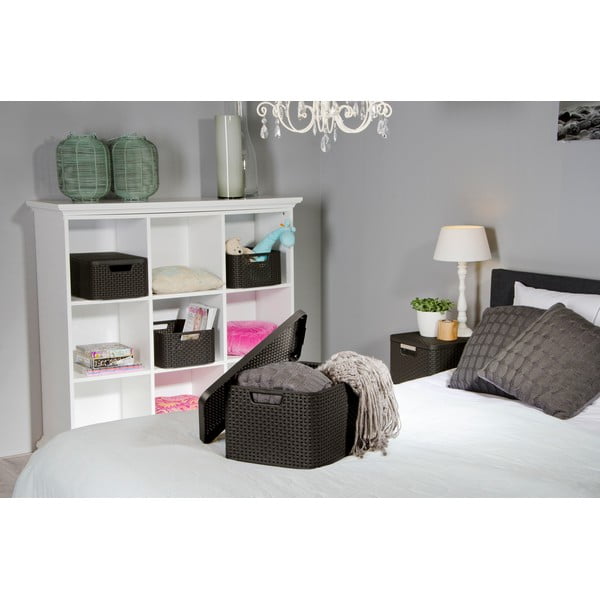 Siva plastična škatla za shranjevanje s pokrovom 33x44,5x25 cm Style – Curver-image-1