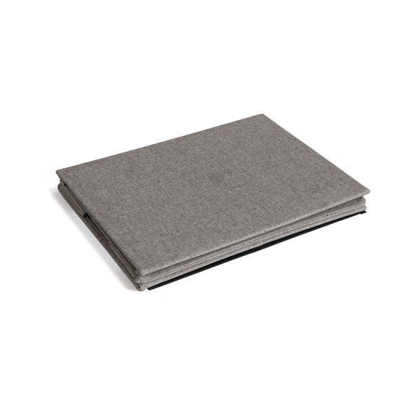 Siva tekstilna škatla za shranjevanje s pokrovom 36x46x25 cm Soft Storage Large – Bigso-image-4