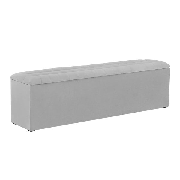 Siva podloga za odlaganje Windsor & Co Sofas Nova, 140 x 47 cm