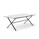 Bela raztegljiva jedilna miza z belo mizno ploščo 90x165 cm Meza – Hammel Furniture