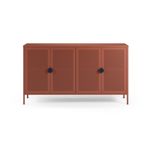 Kovinska omarica v barvi terakote 160x90x40 cm Sayla – Marckeric