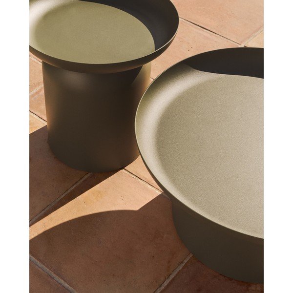 Kovinska okrogla vrtna mizica ø 70 cm Arcola – Kave Home-image-3