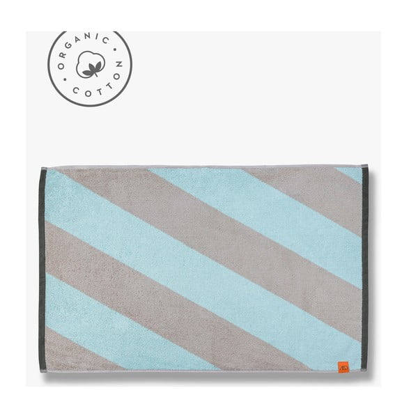 Mentolno zelena kopalniška preproga iz organskega bombaža 50x80 cm Diagonal – Mette Ditmer Denmark-image-2