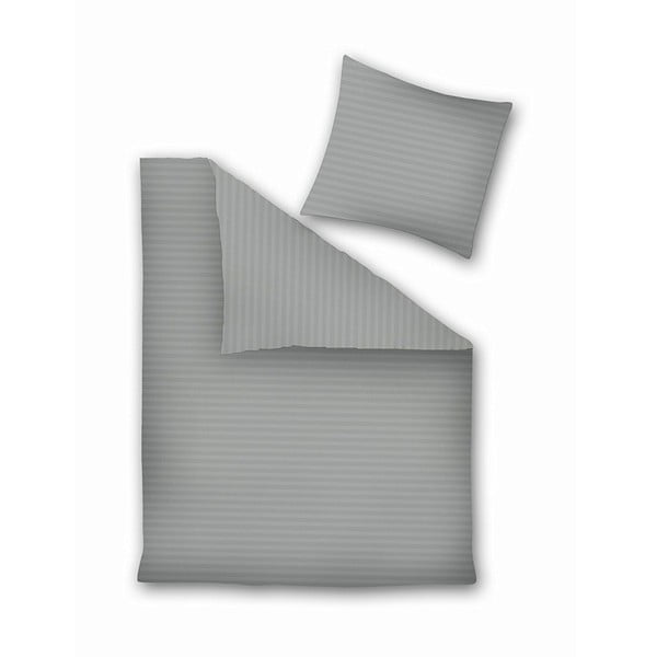 DecoKing siva posteljnina iz mikrovlaken za zakonsko posteljo, 260 x 220 cm