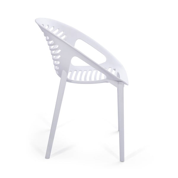 Vrtni jedilni set za 6 oseb z belimi stoli Joanna in mizo Strong, 210 x 100 cm-image-2