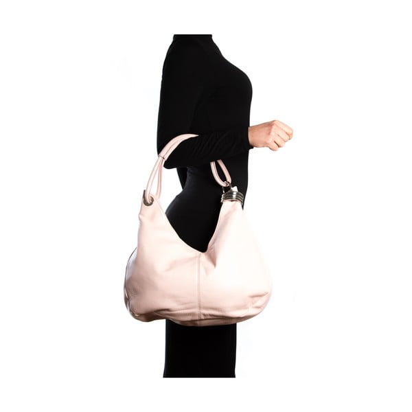 Usnjena torbica Hobo, roza-image-4